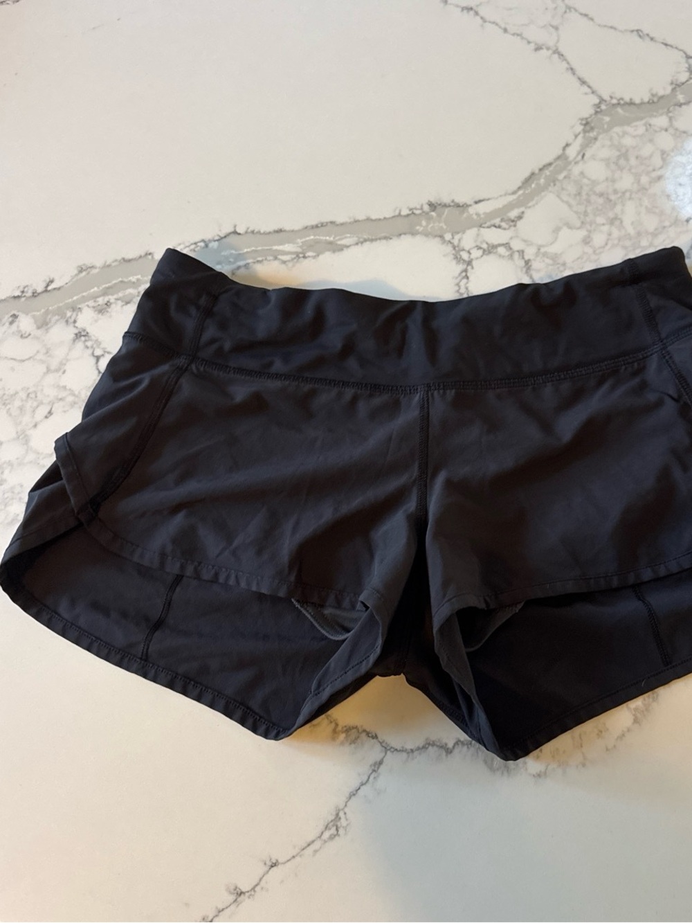 Lululemon black athletic shorts 6